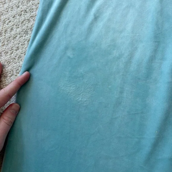 Juicy Couture Pastel Turquoise Velour Track Suit - Picture 10 of 14